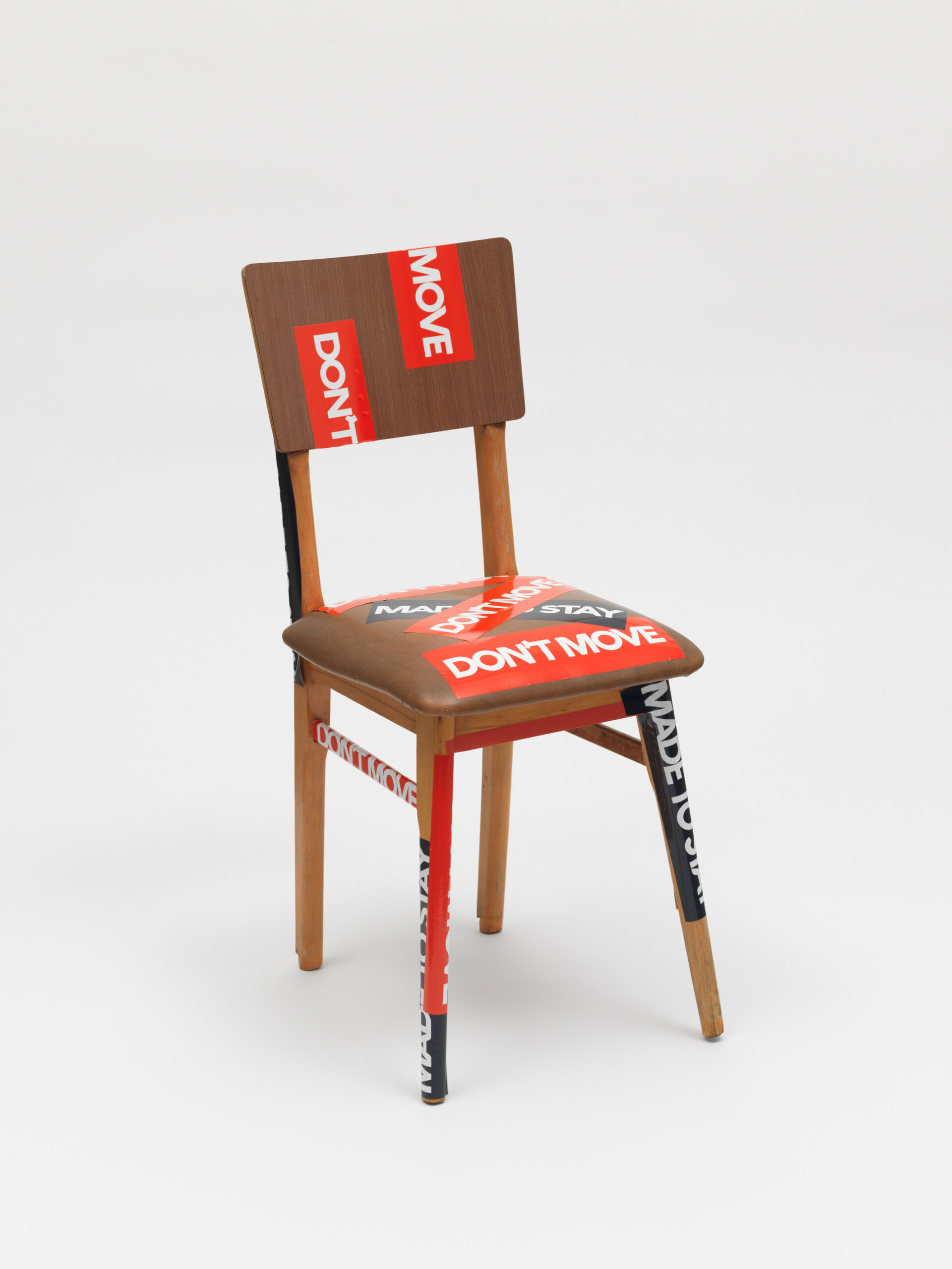 Product image: Vintage Dining Chair, modified by Vasso & Evi, claim stickers, 2022 Athens, 4.6 tons