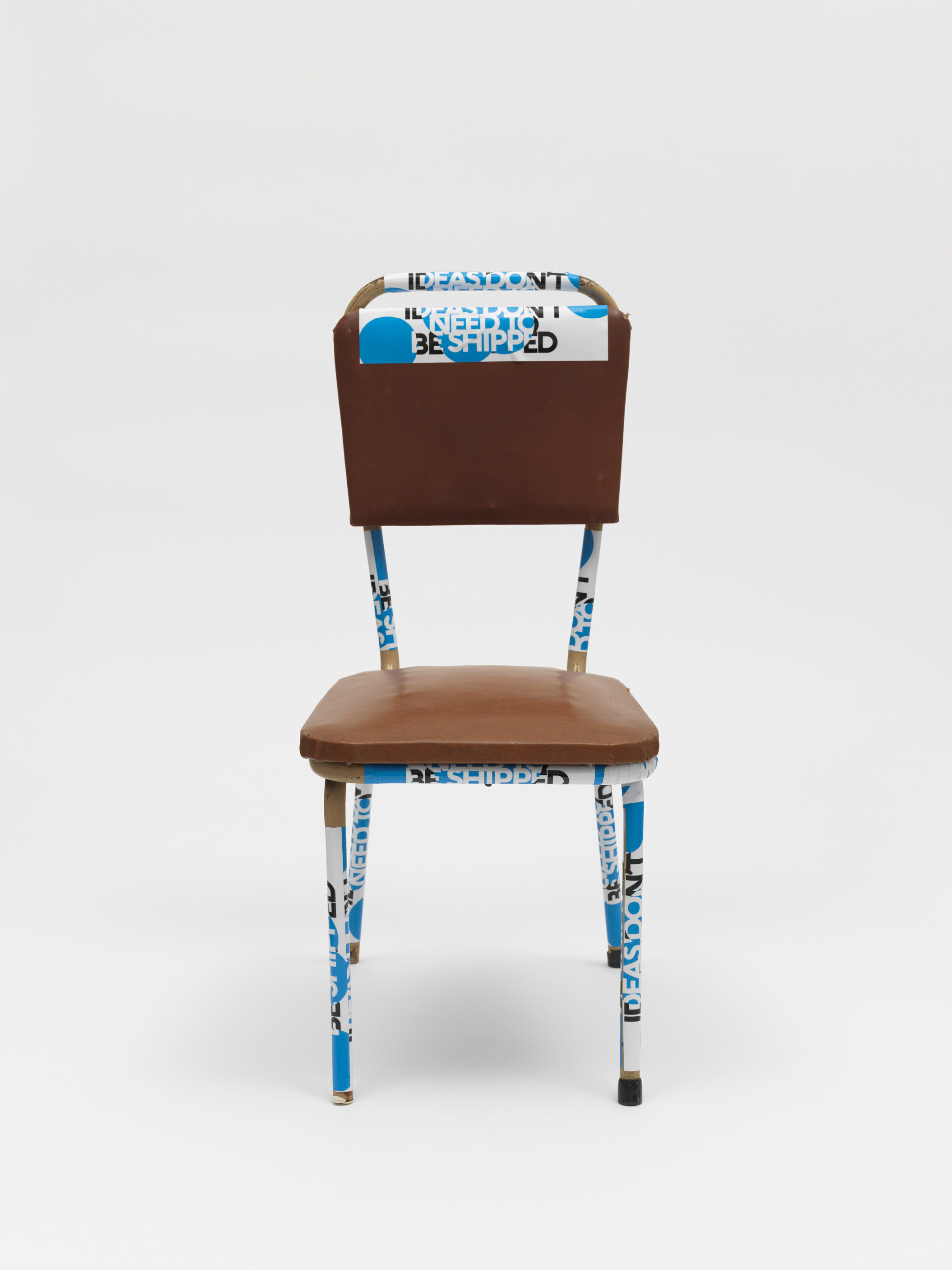 Product image: Tubular Chair, modified by Evi & Finn, claim stickers, 2022 Athens, 4.6 tons