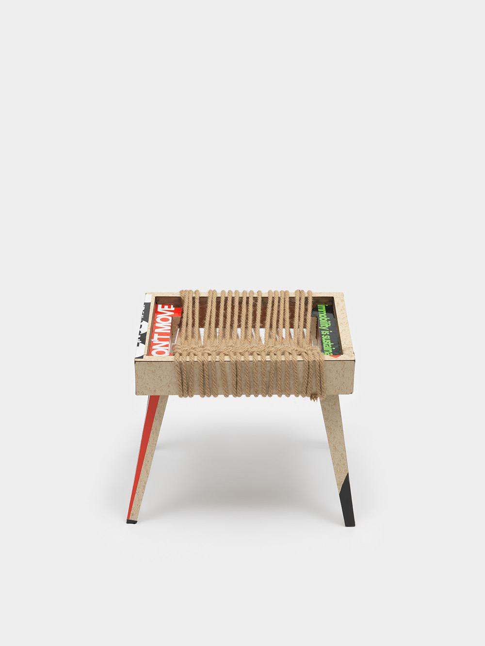 Product image: Foot Stool, modified by Evi, claim stickers, 2022 Athens, 4.6 tons