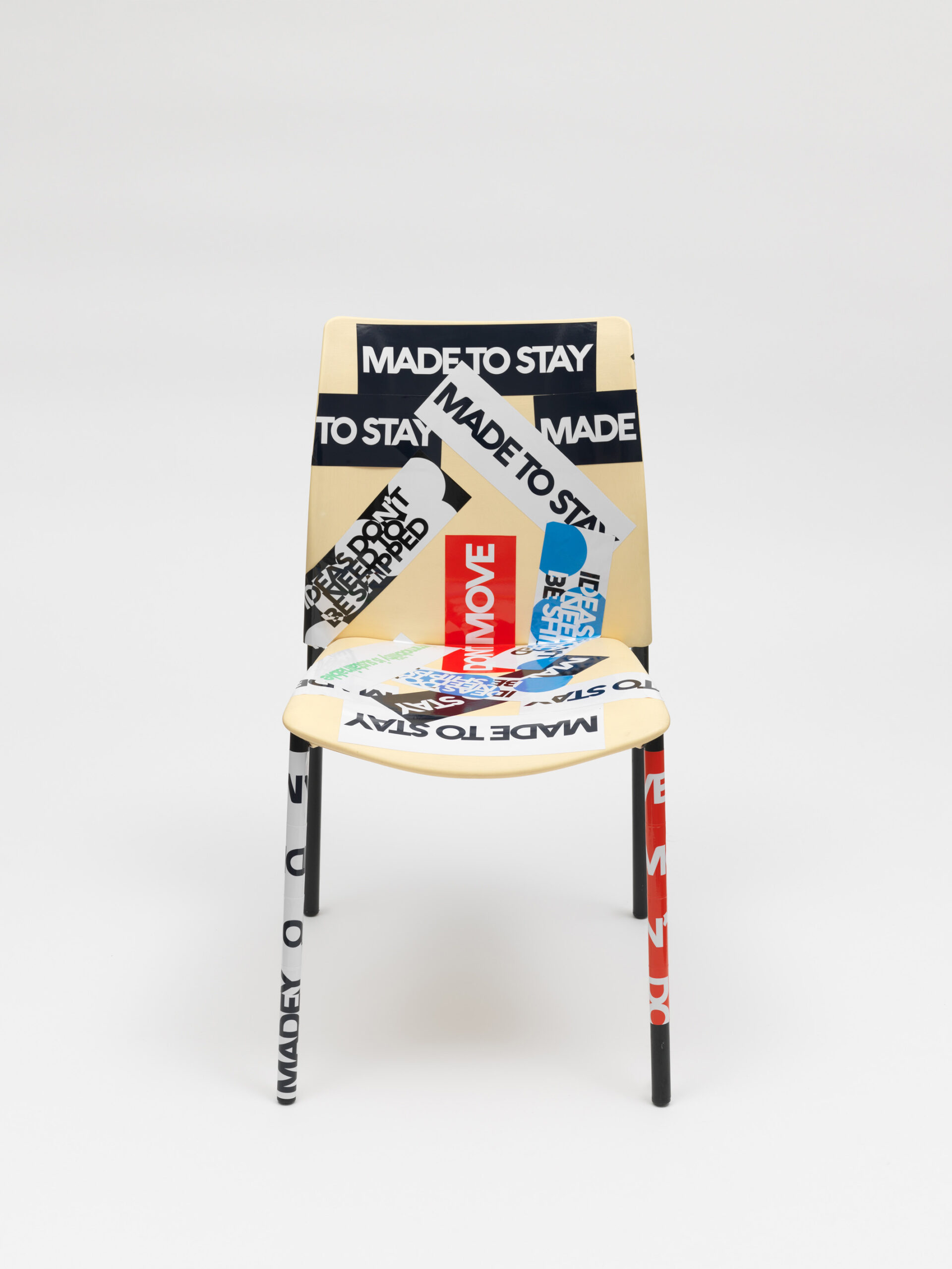Product image: Plastic Chair, modified by Evi, claim stickers, 2022 Athens, 4.6 tons