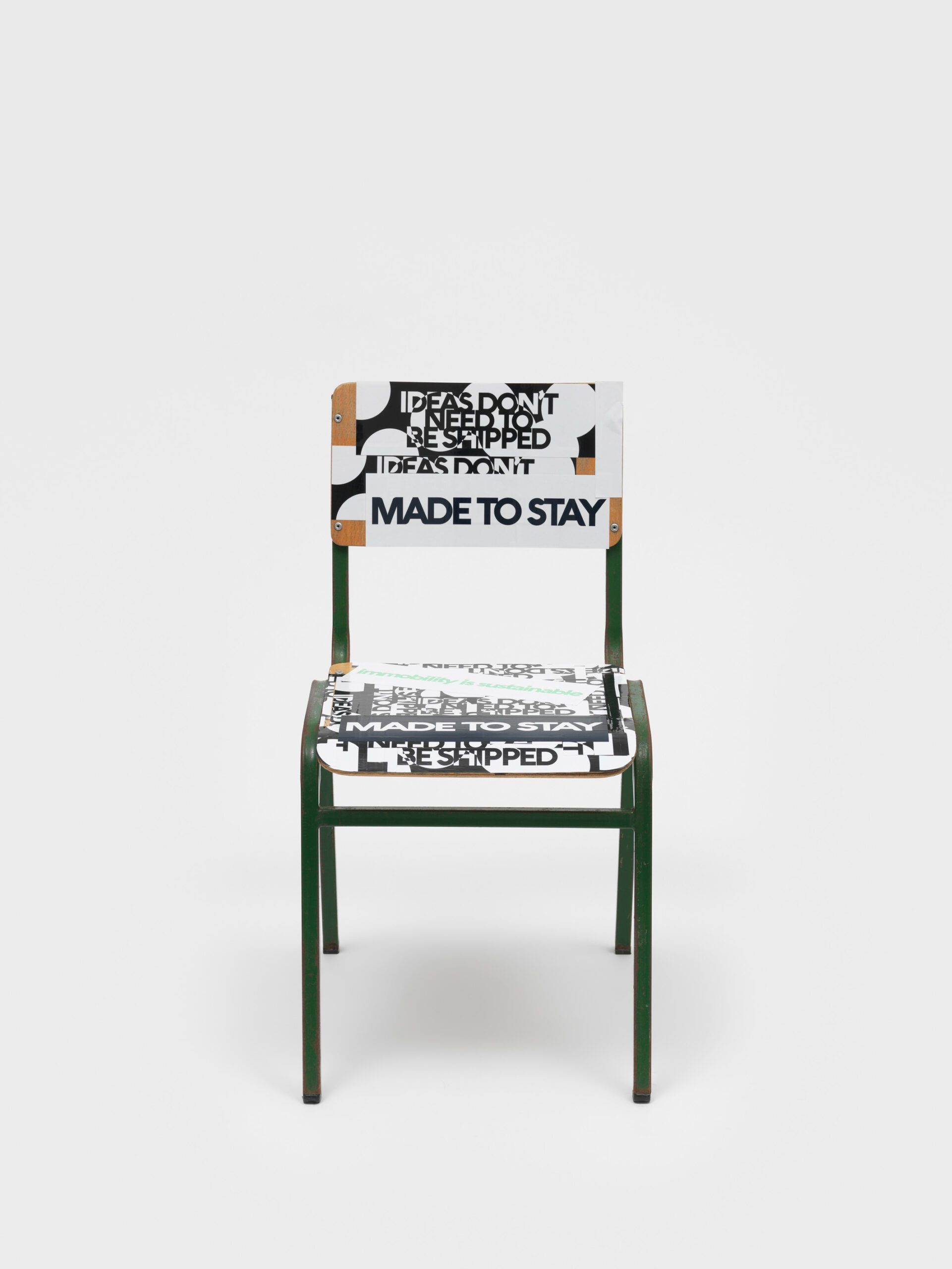 Product image: School Chair, modified by Finn, claim stickers, 2022 Athens, 4.6 tons